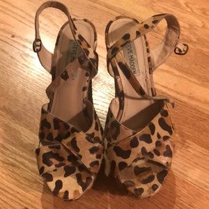 Leopard Steve Madden platforms